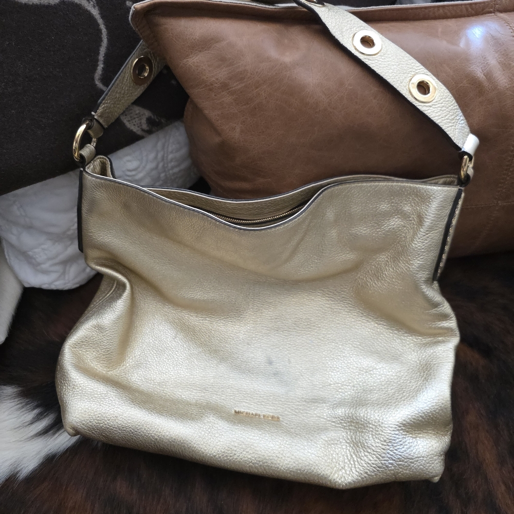 Michael Kors Metallic Gold Shoulder Bag